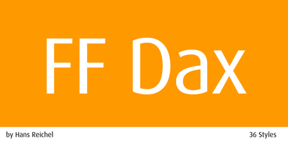 FF Dax Font Poster 1